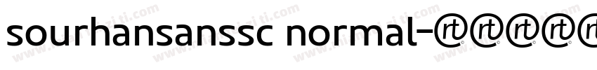sourhansanssc normal字体转换